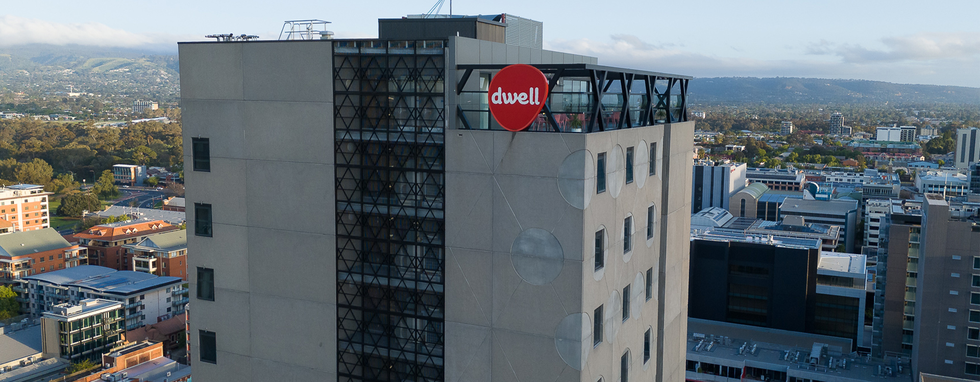 AU East End Adelaide Facade Drone 2